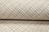 Hand-Woven Beige New Zealand Wool Textured Flatweave Rug in Multi Sizes by LoomBloom